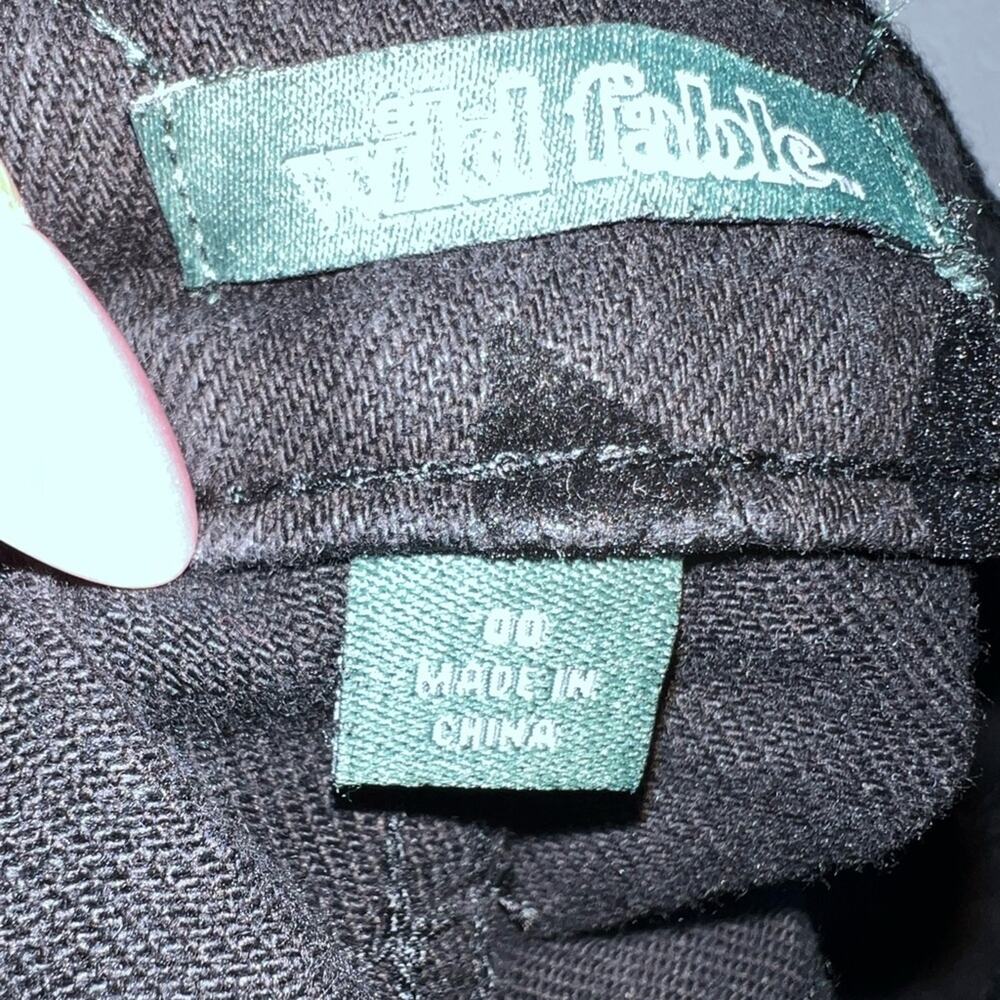 Wild Fable Black Floral Jeans High Rise Straight Leg Size 00 32” Inseam NWT - Picture 8 of 8